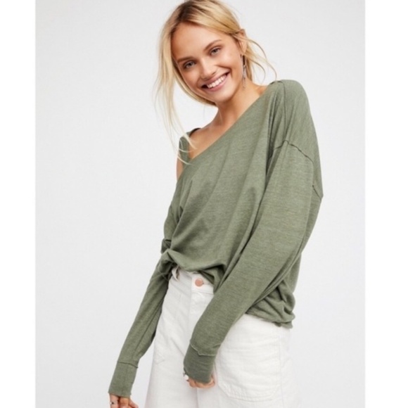 slouchy one shoulder tops